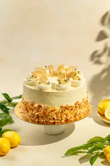 Lemon Almond Chiffon Cake