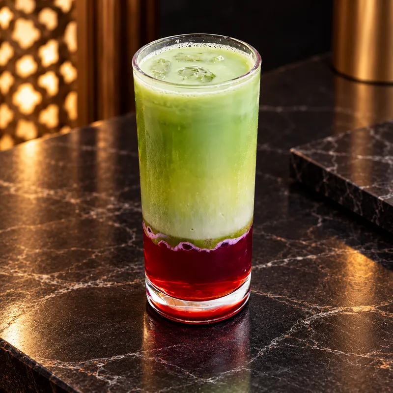 Sour Cherry Matcha Bubble Tea