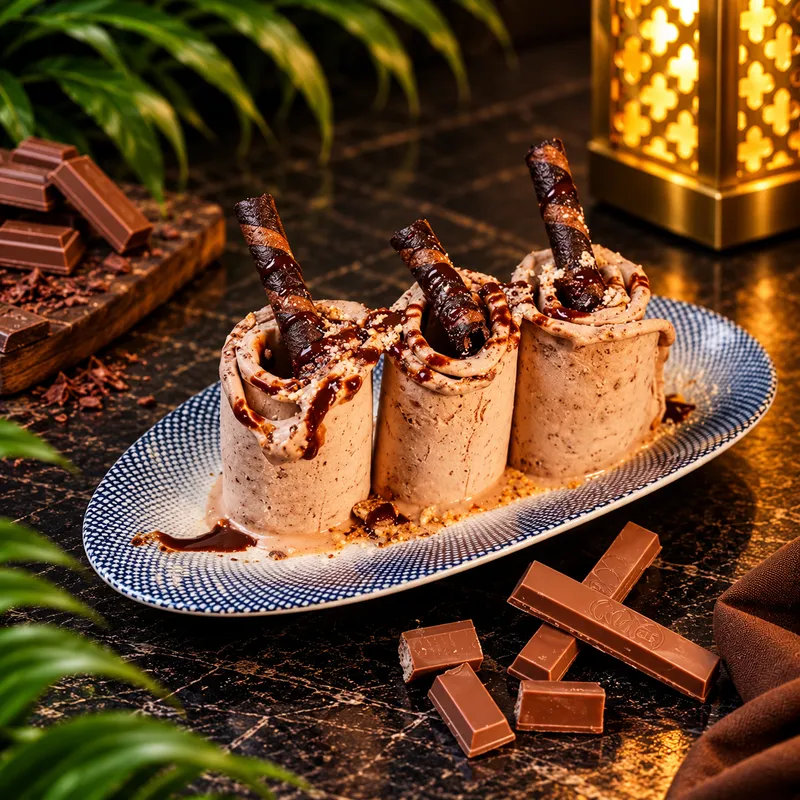Nutella Rolled Ice Cream