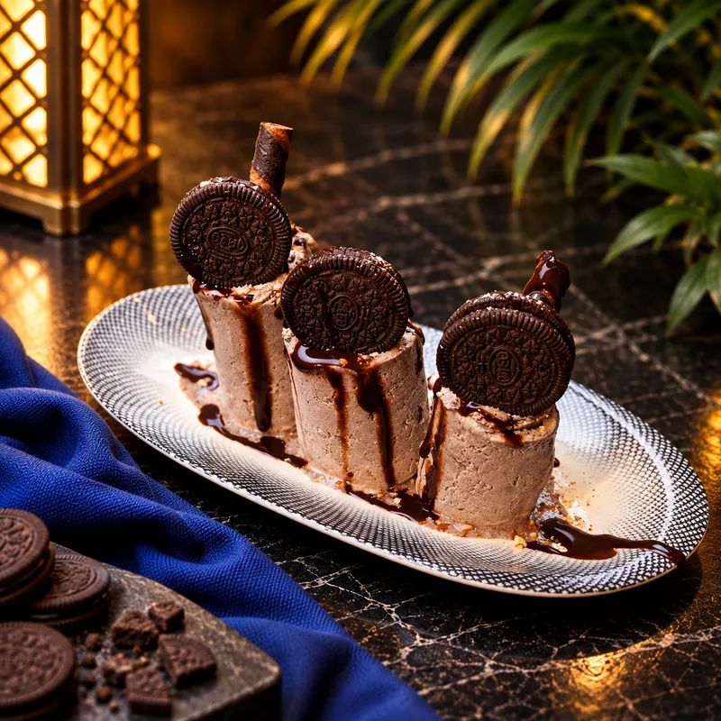 Oreo Rolled Ice Cream